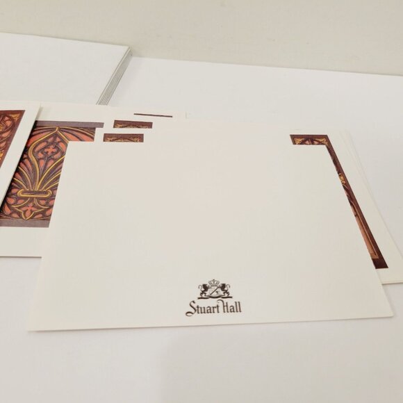 Vtg Middle Ages Patterns Mid Century Blank Note Greeting Cards Stuart Hall - Picture 4 of 5